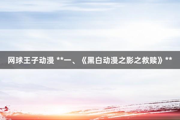 网球王子动漫 **一、《黑白动漫之影之救赎》**